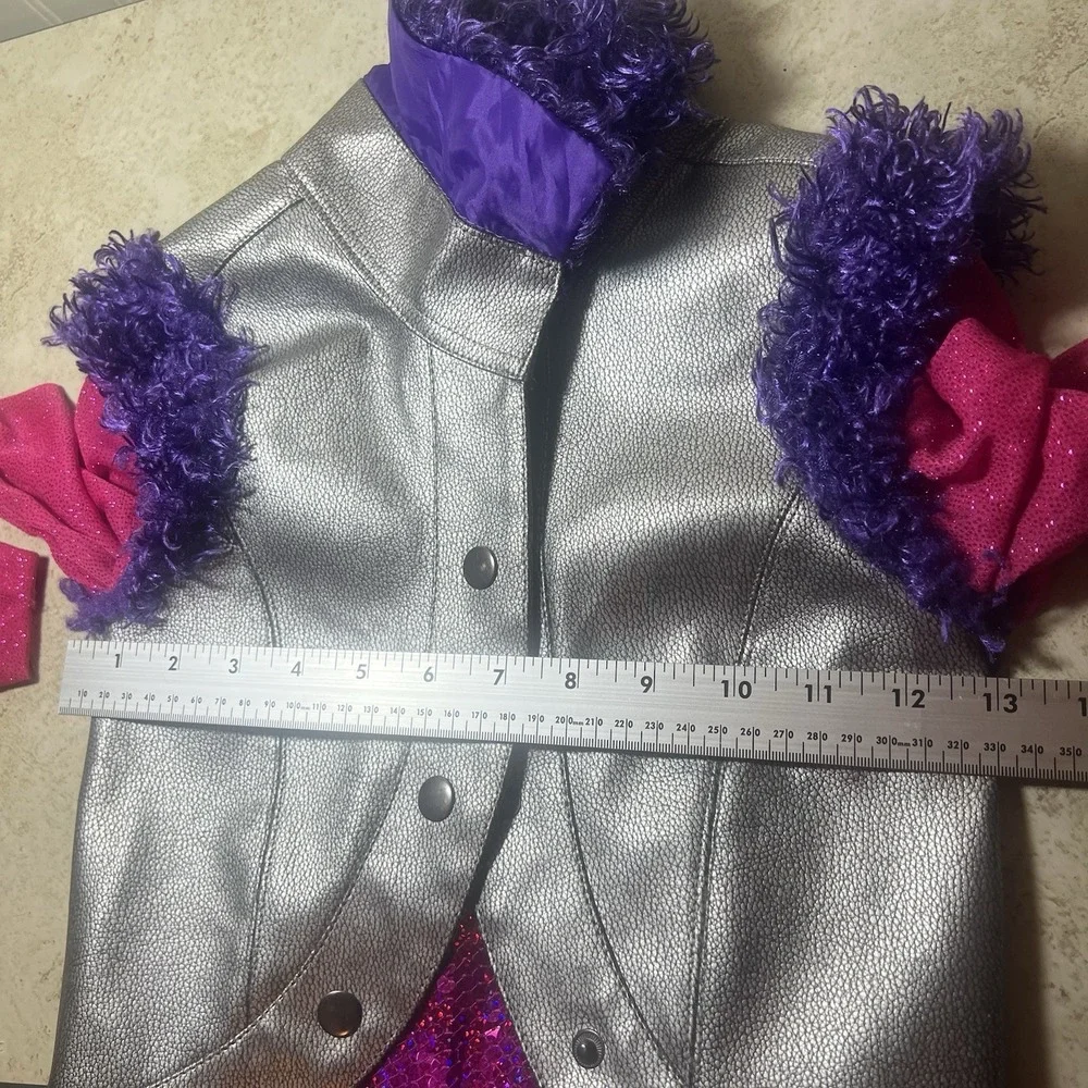 Disney Store Exclusive Hannah Montana Costume Jacket Vest Sequin Top Girls S 7/8